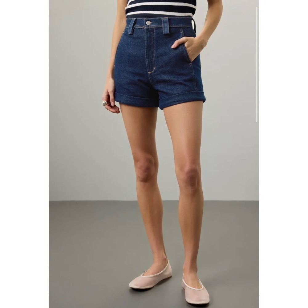 Joe's Jeans The Karter Shorts Avery Rinse High Waisted Denim Blue Size 31 - Picture 12 of 13
